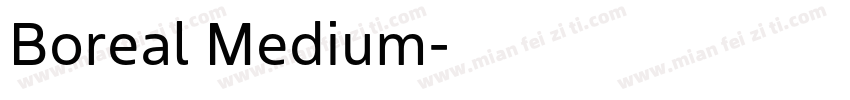 Boreal Medium字体转换